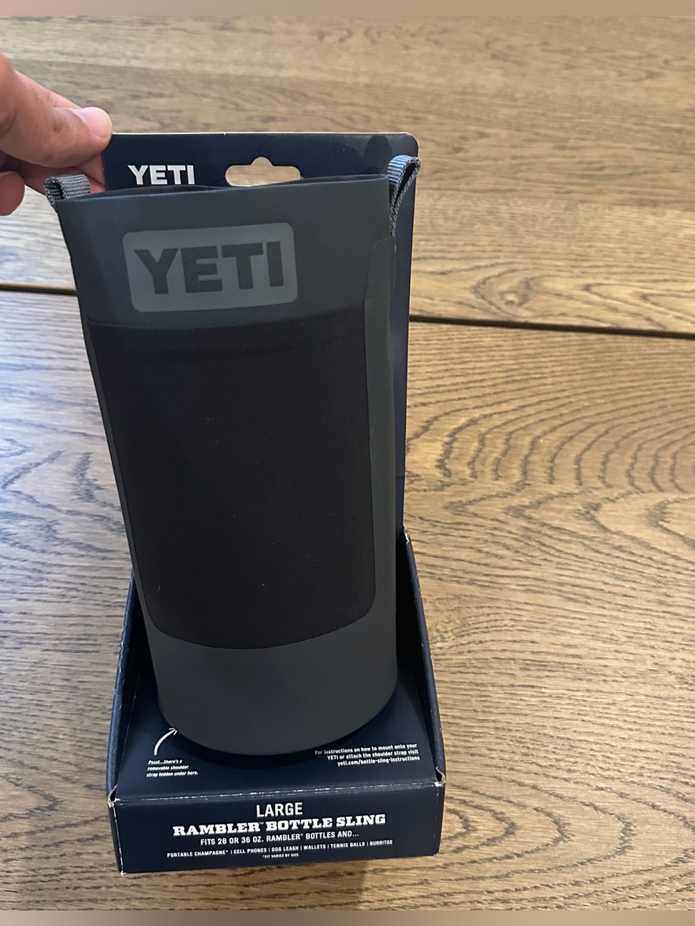 YETI Rambler Bottle Sling Large Charcoal NEW